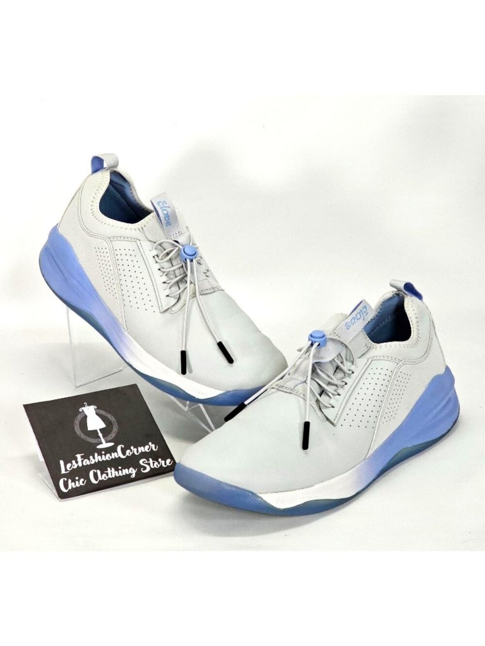 Clove Men's Blue Clarino Grey Matter Nurse Shoes Size 11.5 1805 - Picture 6 of 14